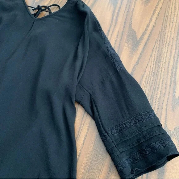 Daily Look Long Sleeve Black Lace Shirt - Picture 5 of 10